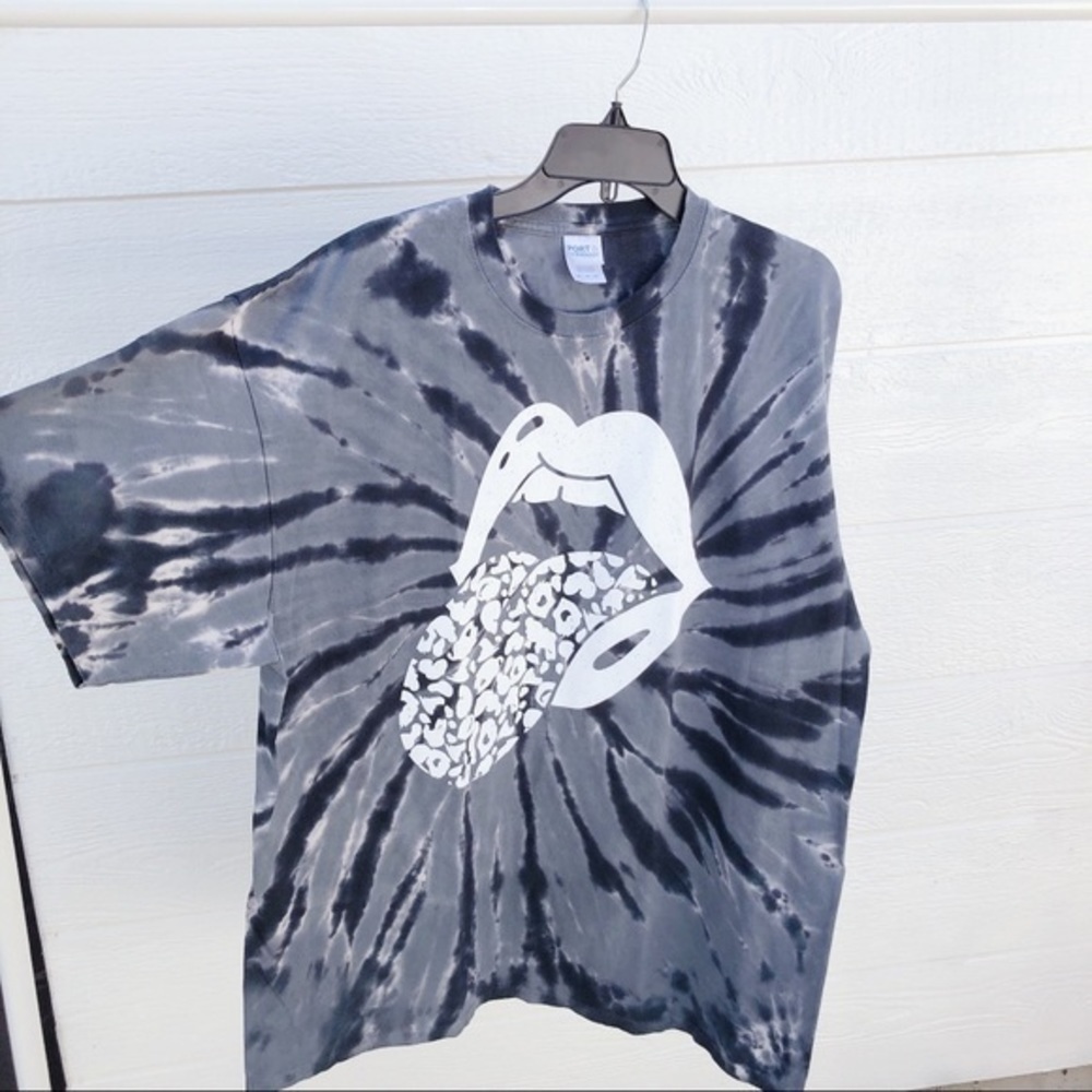 🍓- tie dye Rolling Stones T-shirt - Picture 7 of 8